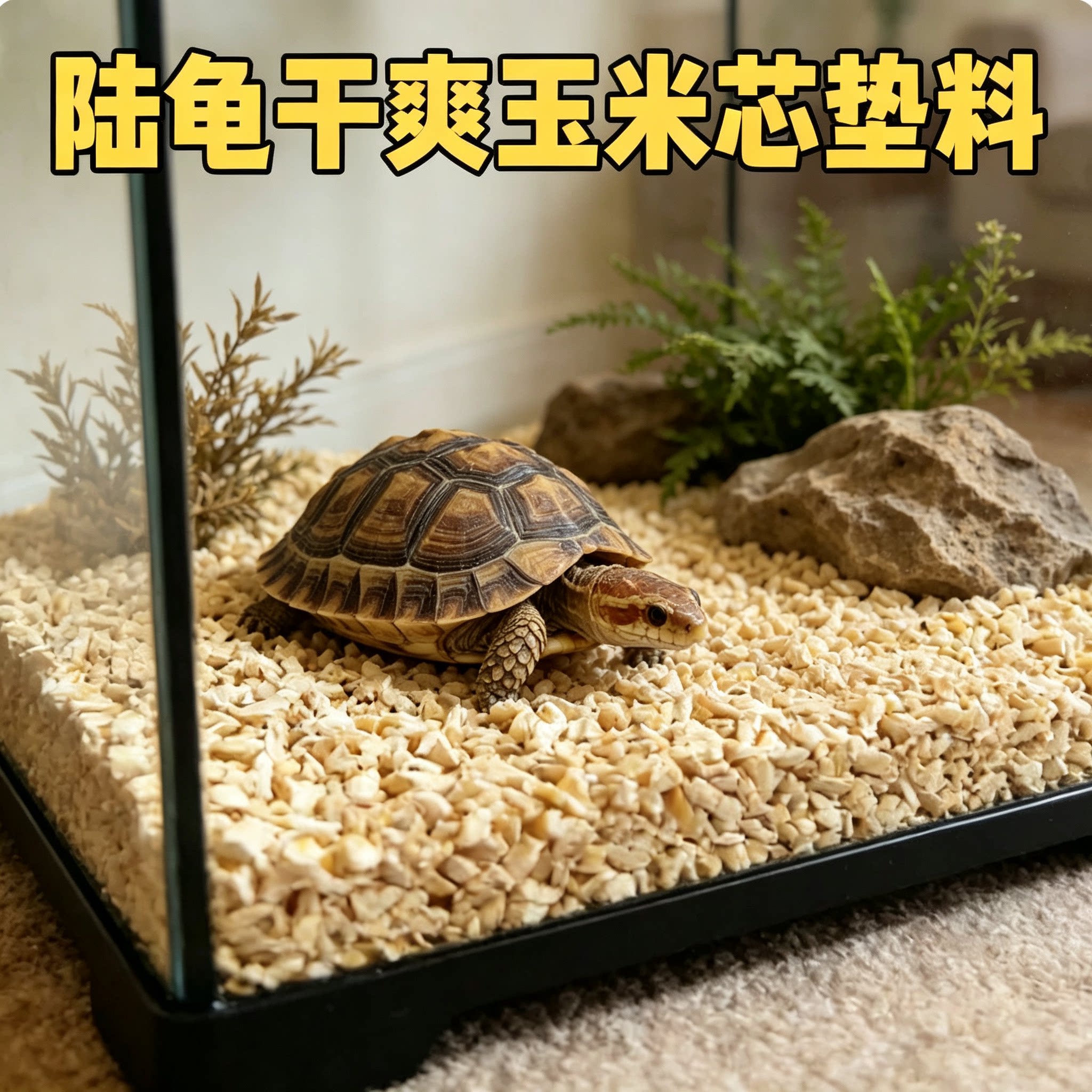 陆龟专用垫料宠物无尘造景吸除臭干燥玉米芯爬宠用品夏天可食用