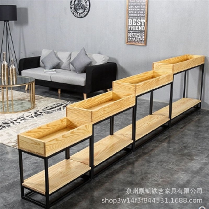 欧式实木花架家居客厅阳台铁艺落地绿植架咖啡厅餐厅创意隔断花架