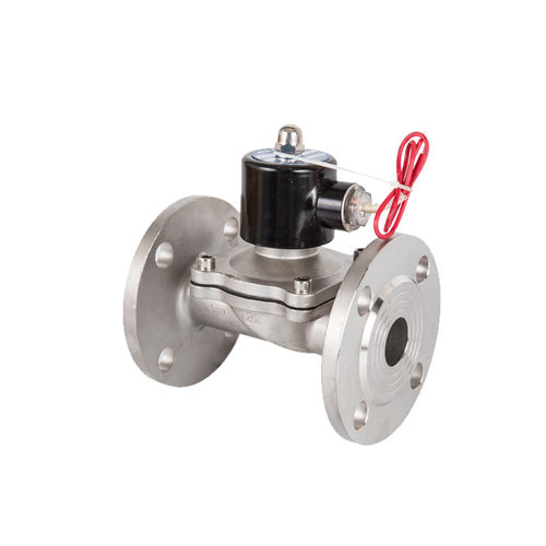 供应法兰不锈钢2W-250-25BF电磁阀 水 气 油电磁阀直动式电磁阀门