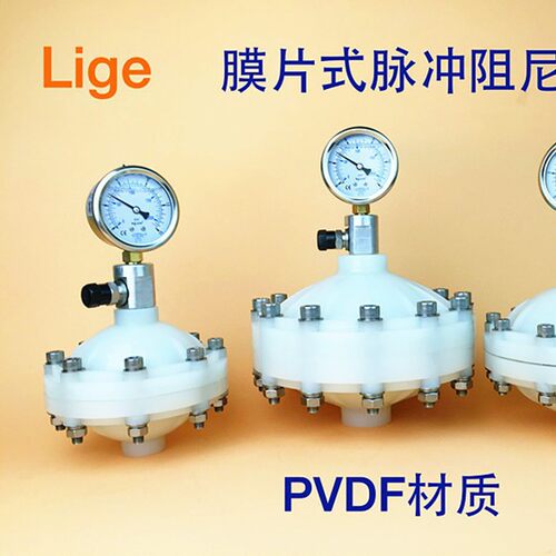 PVDF膜片式脉冲阻尼器 PVDF脉动阻尼器 缓冲器 蓄能器 隔膜阻尼器
