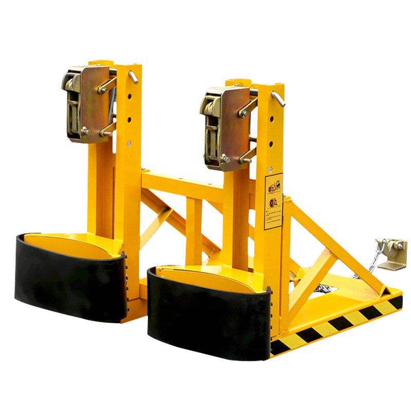 DY1200A重型双桶夹具双头夹桶器圆桶夹二桶四鹰嘴叉车配油桶夹