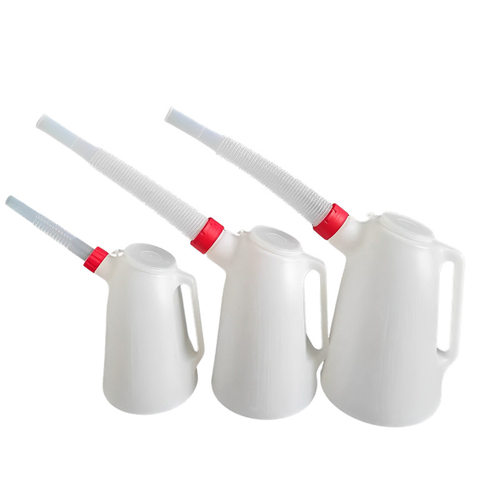 IMPA617745船用1.2L2L3L4L5L长嘴带刻度白色塑料加油壶机油壶