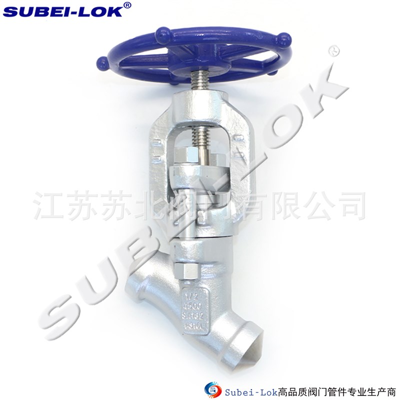 供应P91 SS316H锻造Y型工艺截止阀(经济型不带推力轴承)