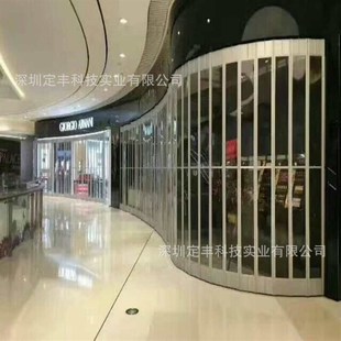 深圳水晶透明塑料塑胶亚克力电手自动卷帘闸拉闸门包测量运输安装