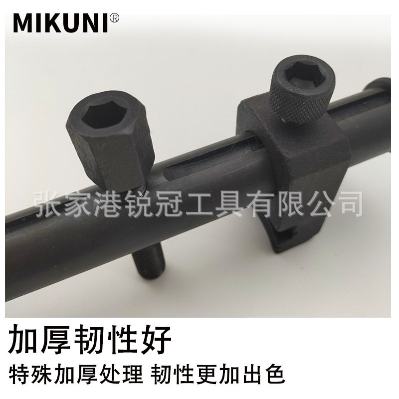 螺纹曲轴皮带轮拉马小型拆卸工具锻打两抓拆发电机分离起拔器
