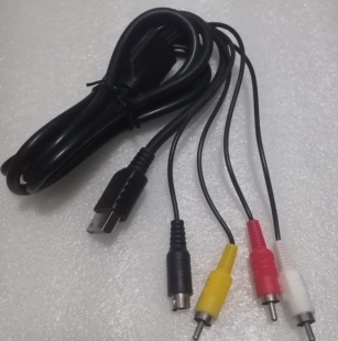 世嘉DC游戏机S端子+AV线 S-Video+AV复合线Cable