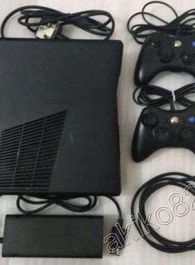 微软XBOX360游戏机SLIM脉冲直读+手柄+电源+硬盘+高清线=到手可玩