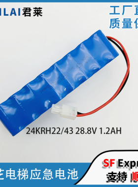 东芝电梯CV330应急电池 SSBD24-B-24V 1.2AH 24KRH22 43 28.8V 1.