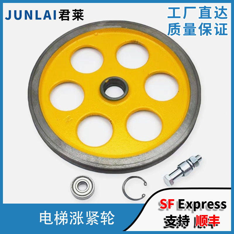 三菱电梯涨紧轮 涨紧轮装置限速器250*20*6201 6003外径250现货