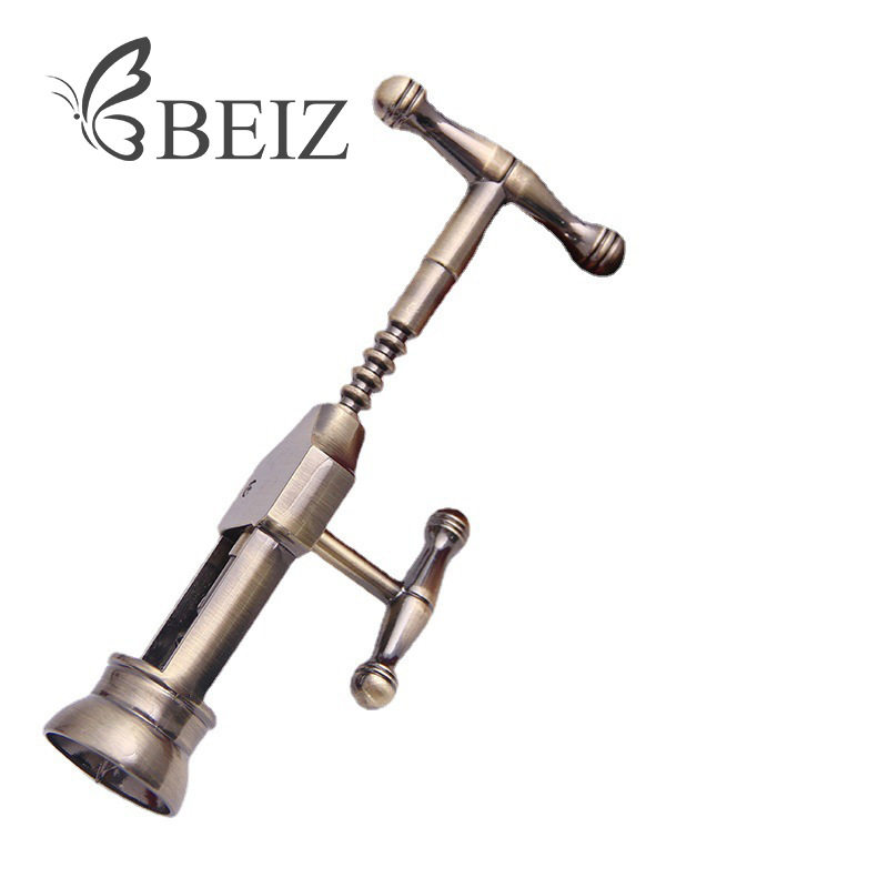 厂家直供礼盒装红酒开瓶器复古锌合金葡萄酒红酒多功能启瓶器