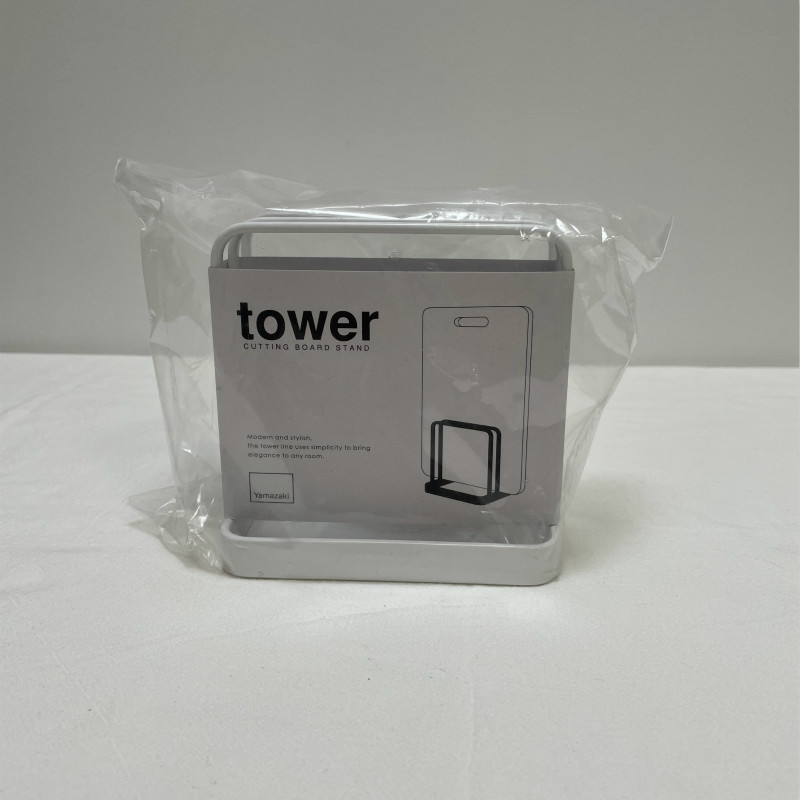 山崎实业厨房白色系列砧板架置