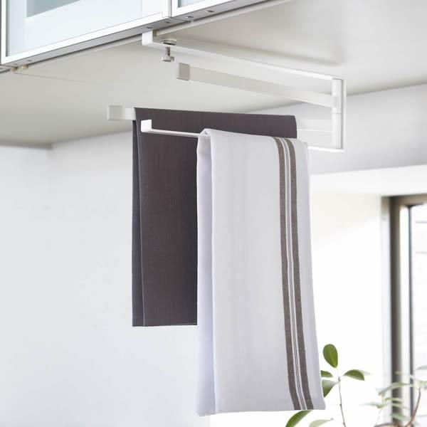 日本山崎实业橱柜下挂毛巾架