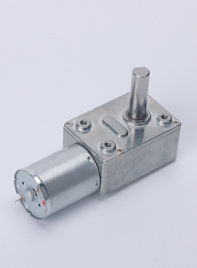 JGY370-8MM涡轮蜗杆减速电机 大扭力 自锁电机 12V24V6V 长轴马达