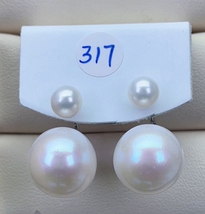 14.1mm极光樱花粉微微微瑕正圆赔米炸 6.7