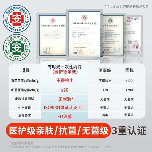 有时光一次性内裤7A抗菌女纯棉无