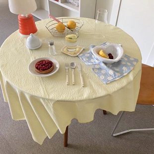 ins奶油风桌布轻奢高级感茶几餐桌拍摄背景布置宿舍野餐民宿简约