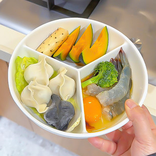 陶瓷分格蒸盘电饭锅内蒸笼微波炉蒸盘食品级隔水蒸架蒸菜蒸碗专用