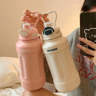 大容量保温杯女生高颜值316不锈钢水杯便携杯子水壶男吨吨桶学生