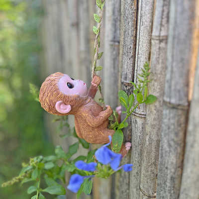 攀登猴子挂件带麻绳挂钩