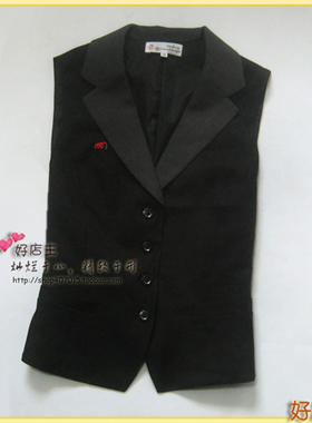 日单,超百搭的修身黑色西装马甲(有衬里)-S/M/L号#ax118