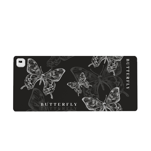 简约蝴蝶加热鼠标垫子女生暖桌垫超大办公室好物桌垫高颜值笔记本电脑键盘垫冬季防水取暖写作业电热左侧开关