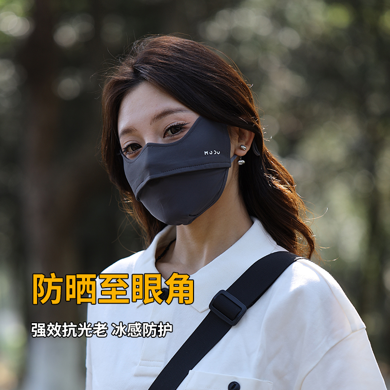 防晒口罩女户外透气护眼角面罩