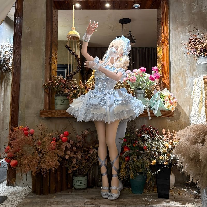 梦之屿芭蕾风lolita公主风洛丽塔连衣裙蕾丝精选现货全款超仙精致