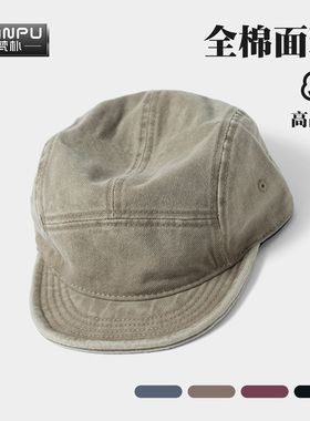 梵朴四季水洗复古软檐嘻哈帽全棉高品质帽子男软顶短檐鸭舌帽平檐