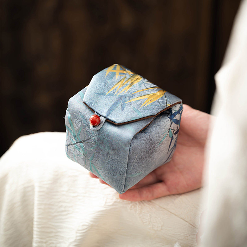 主人杯茶杯收纳袋包户外可携式家用单杯防护袋茶具布艺包杯子礼盒