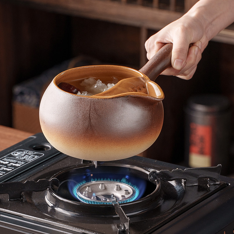 可干烧罐罐侧把煮茶壶家用耐热陶罐煮奶茶烤茶烤奶罐围炉煮茶套装,餐饮具,茶壶,淘宝优惠券,粉丝福利购,淘宝优惠卷