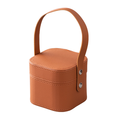 上泽皮质户外便携茶壶盖碗收纳包