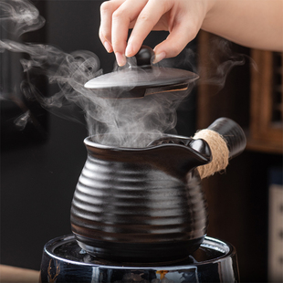 可干烧陶瓷煮奶茶罐罐壶家用带盖陶罐烤奶煮花果凉茶煮粥热奶壶罐