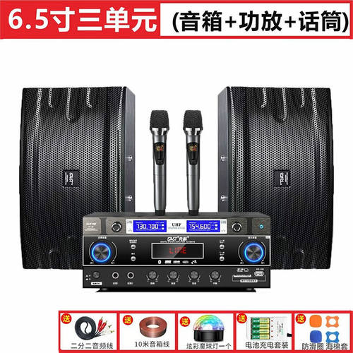 先科家庭KTV音响套装家用卡拉ok机全套电视K歌音箱功放点歌机设备