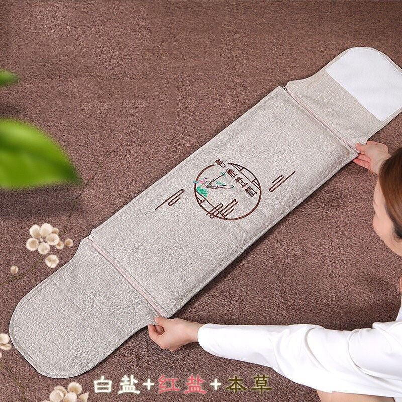 电热盐袋海盐粗盐热敷包调理输卵管不通助盆腔积液炎牙驼色(绷带