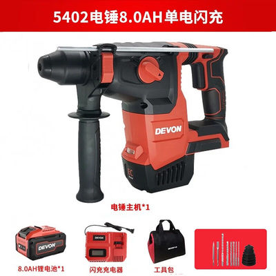 大有（Devon）大有20V5402充电电锤电镐重型无刷锂电冲击钻工业级