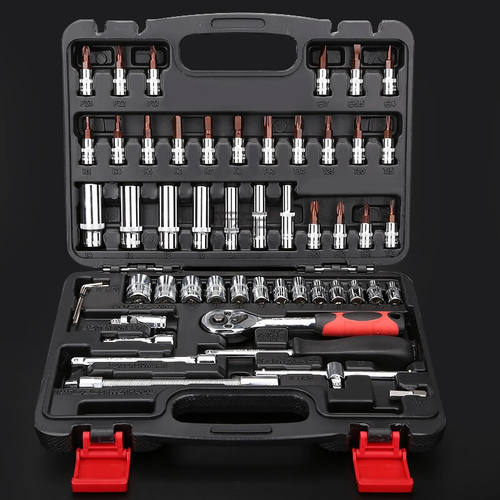 TLXT94件套筒两用扳手棘轮扳手组装汽车维修汽保组合五金工具箱53