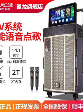 曼龙（MALONE）广场舞拉杆音箱户外K歌视频音响带WIFI移动ktv点歌