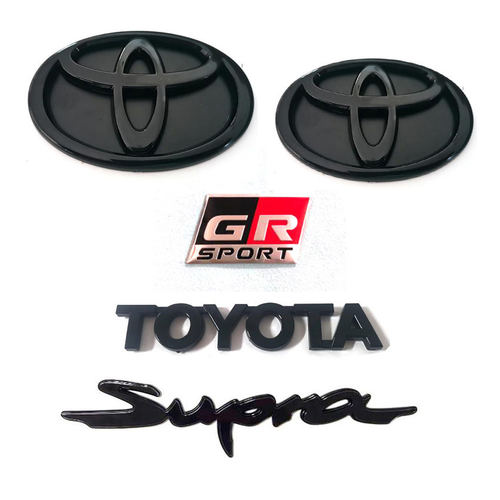适用于丰田GR车标 supra牛魔王车标 supra黑色改装标 SUPRA字母标