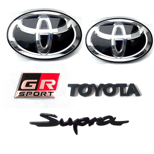 适用于ToyotaGR牛魔王Supra后标志GR车标SUPRA前机盖车标 A90水晶