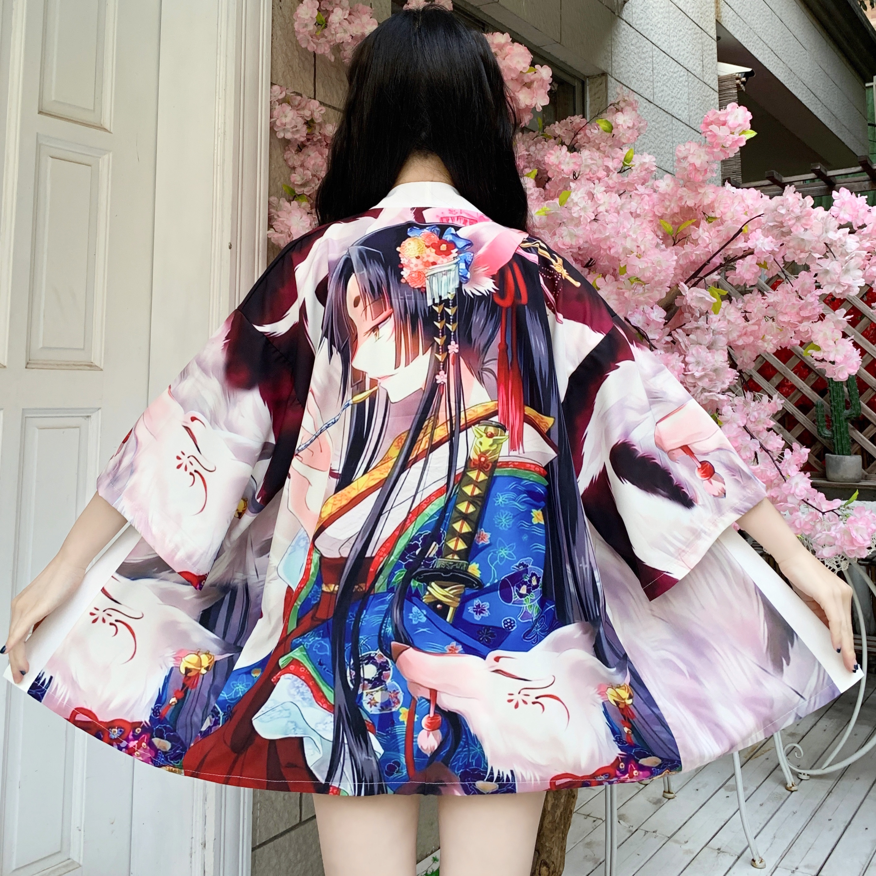 Real shooting real price summer Chinese style literature and art street loose travel sunscreen kimono cardigan thin coat