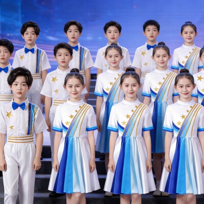 新款中小学生合唱团演出服