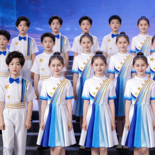 新款中小学生合唱团演出服
