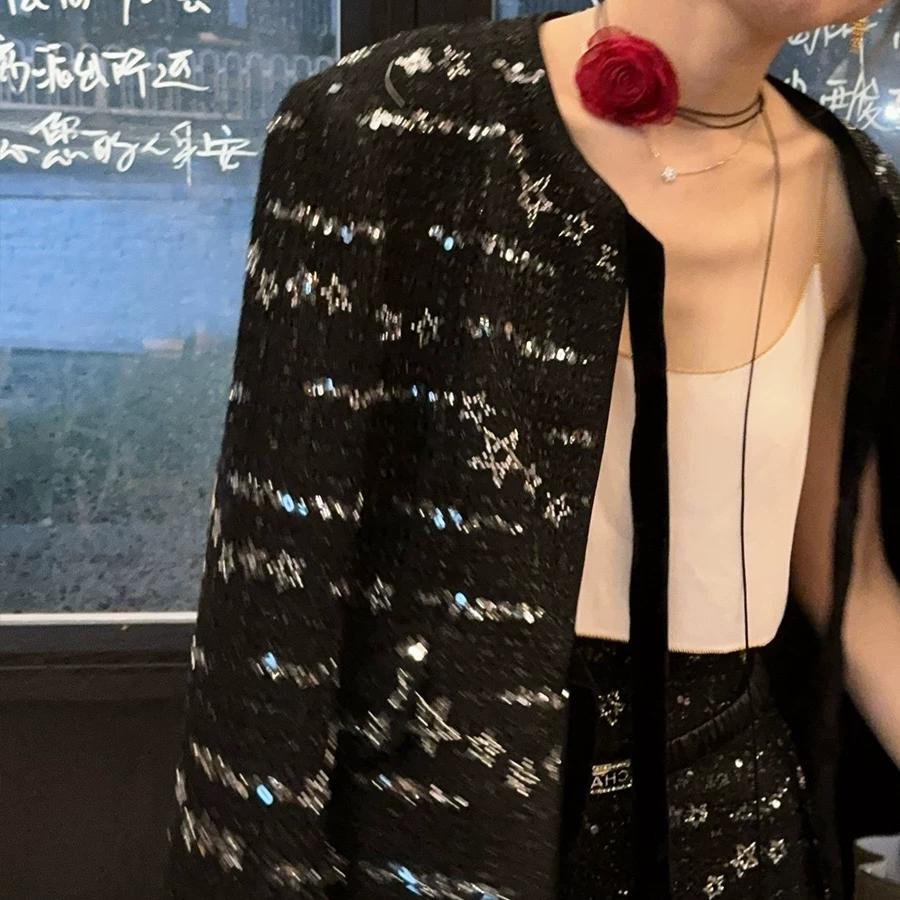 【有条件退货】PRISCA小香风套装材质毛呢外套气质设计外套女