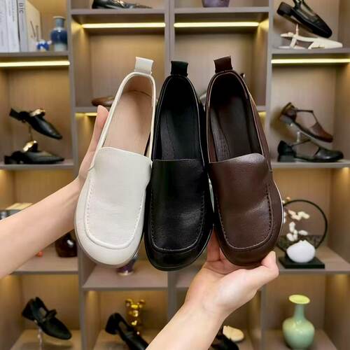 【品牌力荐】春秋简约气质舒适纯色经典小单鞋6977