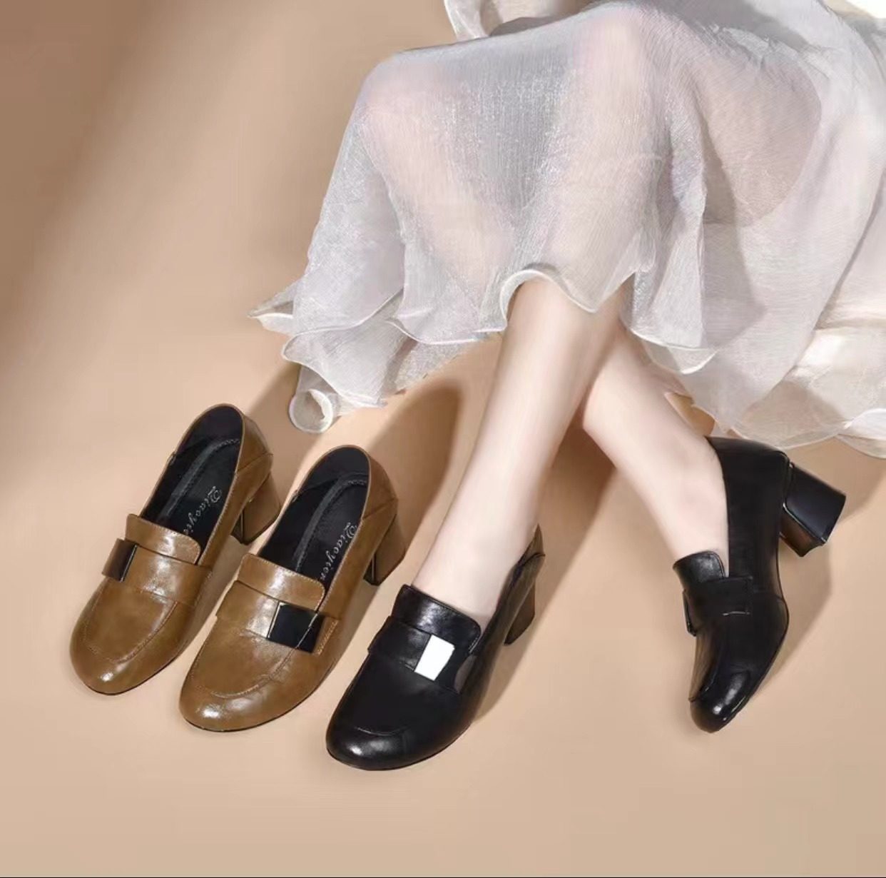 【Valkyvia/悠悠奢品】软底一脚蹬百搭单鞋女早春秋鞋舒适9877,女鞋,乐福鞋（豆豆鞋）,淘宝优惠券,粉丝福利购,淘宝优惠卷