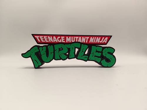 忍者神龟 Tmnt Logo 立体字体  立牌 立体招牌 手办 摆件