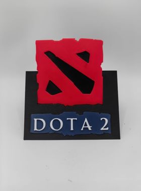 刀塔 2 Dota 2 Logo 立体字体 立牌 招牌 潮玩 高颜值 diy 摆件
