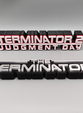 终结者 The Terminator 1&2 立体字体 立牌 标志 铭牌 潮玩 摆件