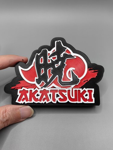 晓 组织 Akatsuki Naruto Logo 立体字体 立牌 标志 高颜值 摆件