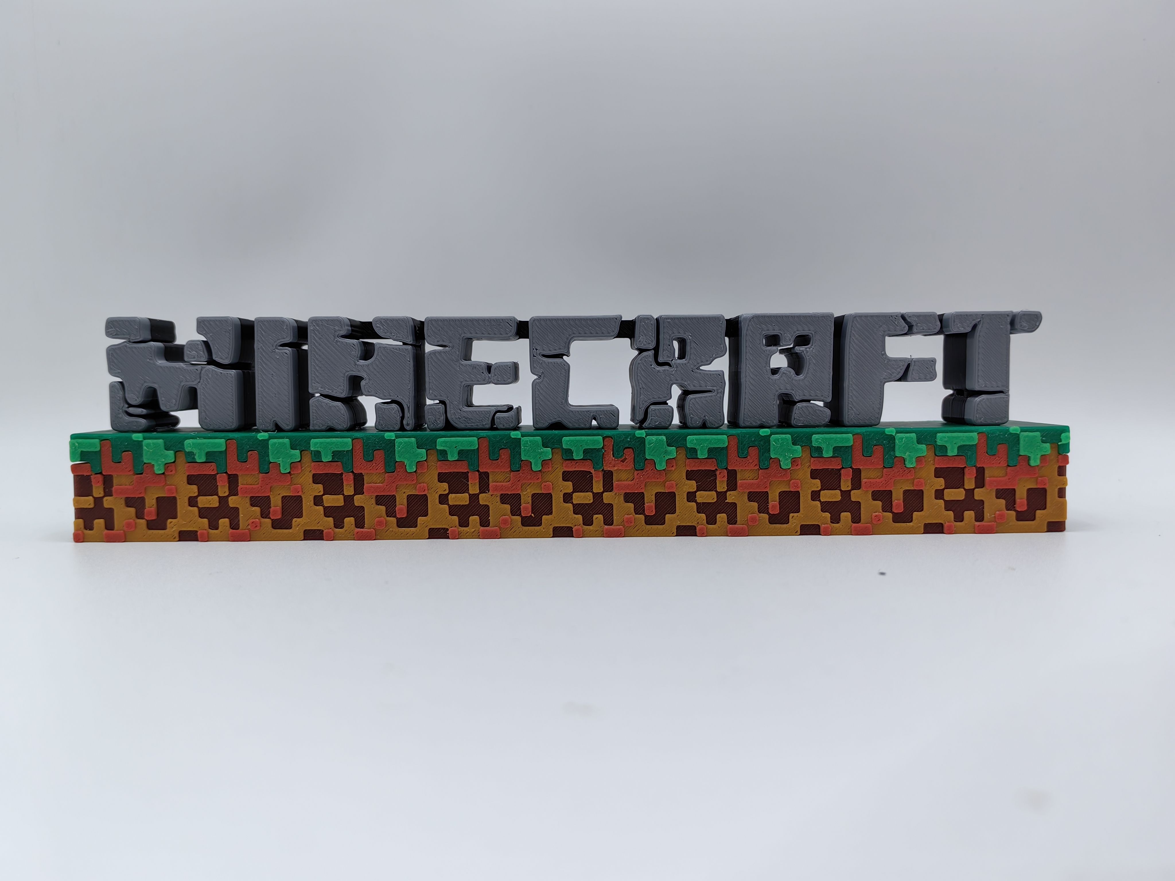 我的世界 Minecraft Logo  立体字体 立牌 招牌 潮玩 高颜值 摆件